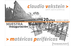 20 años: Matéricos Periféricos + Claudio Vekstein