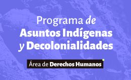 Lanzamiento del Programa de Asuntos Indígenas y Decolonialidades